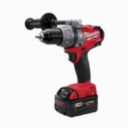 Milwaukee&reg; 2604-22 M18&trade; FUEL&trade; Cordless Hammer Drill/Driver Kit, 1/2 in Metal Single Sleeve Ratcheting Lock Chuck, 18 VDC, 0 to 550/0 to 1850 rpm No-Load