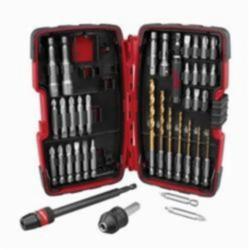 Milwaukee® QUIK-LOK™ 48-32-1500 Universal Drill and Drive Set, 38 Pieces, 1/4 in Dia Hex Shank, Steel