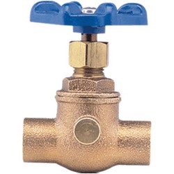 Nibco 726-CL Classic Bronze Straight Stop And Waste Valve, 3/4 inch x 3/4 inch, Cup x Cup