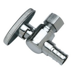 Nabco Angle Stop, 1/2 inch x 3/8 inch OD, PEX