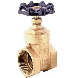 Cast Brass Full Port Gate Valve, 3/4 inch IPS x 3/4 inch IPS, Threaded x Threaded