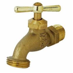 B&K 103-004 Brass Standard Hose Bibb, 3/4 inch x 3/4 inch, MNPT x Hose Threaded