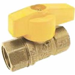 Brass Gas Ball Valve, 1/2 inch FPT x 1/2 inch FPT, Lever Handle