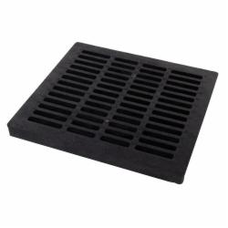 NDS 1811 Square Polyolefin Grate, 18 inch L x 18 inch W, Black