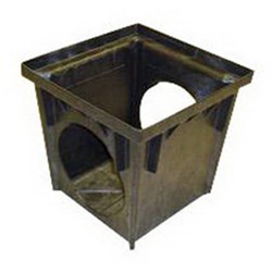 NDS™ 2400 Series Catch Basin with 2 Openings, 24 inch x 24 inch, Black