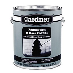 Gardner-Gibson Non-Fibered Foundation & Roof Coating Liquid Damp-Proof Seal, 1 gal; 6/Pack