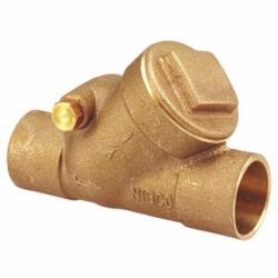 NIBCO® S-413-Y Regrinding Y-Pattern Bronze Check Valve, 1/2 inch, NPT x NPT