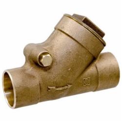 NIBCO® S-413-Y-LF Regrinding Y-Pattern Lead Free Bronze Alloy Check Valve, 3/4 inch, Compression x Compression