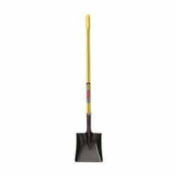 Nupla® 72071 Square Point Fiberglass Handle Steel Shovel, 9-7/8 inch x 11-1/2 inch
