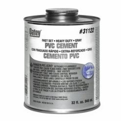 Oatey® 31122 Heavy Duty Fast Set PVC Cement, 32 oz Cartridge, Gray