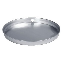 IPS 87000 Aluminum Predrilled Circular Water Heater Pan With 1 inch PVC Drain Connection, 20 inch I.D. x 22 inch O.D.; 10 Unit/Case
