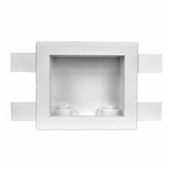 Harvey 38751 High Impact Polystyrene Plain Box With Center Drain For Washing Machine; 12/Case