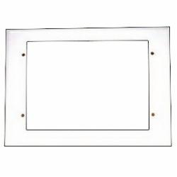 Harvey 38942 Plastic Ice Maker Outlet Box Square Faceplate, White; 24/Pack