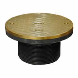 Harvey 74120 Plastic Adjustable Barrel Cleanout With Polished Brass Cover, 6 inch; 1/Pack