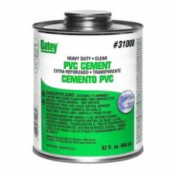Oatey® 31011 Heavy Duty PVC Cement, 1 gal Wide Mouth Can, Clear