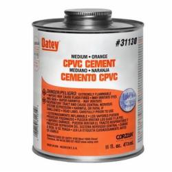Corzan® 31130 Medium Bodied CPVC Cement, 16 oz Cartridge, Orange