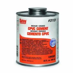 Corzan® 31131 Medium Bodied CPVC Cement, 32 oz Cartridge, Orange