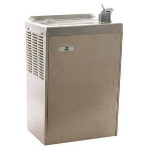 Oasis® P8M Lead Free Wall Mount Stainless Steel Water Cooler With Glass Filler, 8 gph, Sandstone