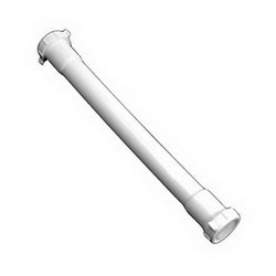 Dearborn Brass® P9793EW Double Connect Slip Joint Polypropylene Plastic Extension Tube with True Blue Washer, 1-1/2 inch x 16 inch, White