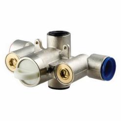 Pfister 0T8-410A Thermostatic Rough Valve With Plug & Integral Stops, 12 gpm At 80 PSI, 3/4-14 FNPT Inlet x 3/4-14 FNPT