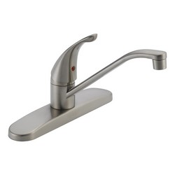Peerless P110LF-SS Core Swing Spout Single Handle Kitchen Faucet, 1.8 gpm, Stainless Steel