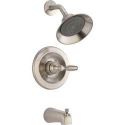 Peerless P188775-BN Apex Single Function Tub and Shower Complete, 2 gpm, Brushed Nickel