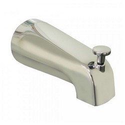 Braxton Harris TSNDC Adjustable Nose-Diverter Copper Tub Spout, 1/2 inch, Polished Chrome
