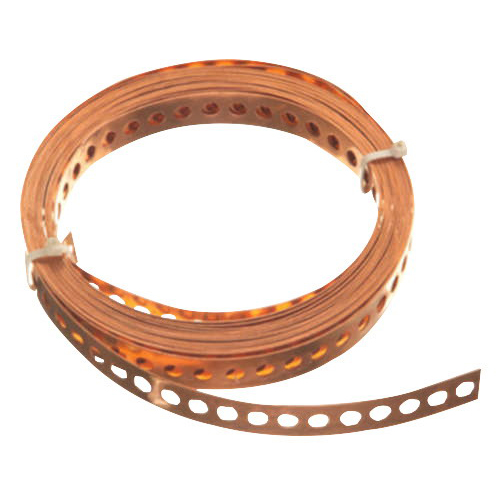 Perforated Copper Hanger Strap, 3/4 inch x 25 ft