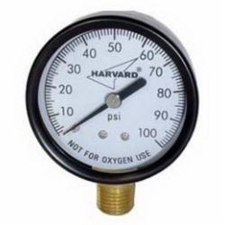 The American Granby G1002-4L Dry Pressure Gauge, 0 to 100 lb, 2 inch x 1/4 inch MIP Lower