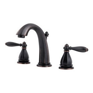 Pfister™ GT49-RP0 Portola Professional Grade 2-Handle 8 inch Widespread Lavatory Faucet With Pop-Up, 1.5 gpm, Tuscan Bronze