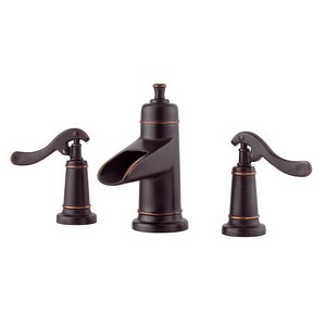 Pfister&trade; GT49-YP1 Ashfield&trade; Professional Grade 8 inch Widespread Lavatory Faucet With Pop-Up, 1.5 gpm, Tuscan Bronze