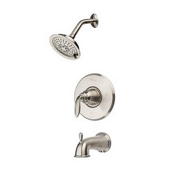 Pfister™ Avalon R89-8CB Professional Grade 1 Lever Handle Tub & Shower Trim, 2.5 gpm, Brushed Nickel