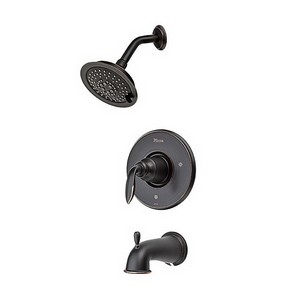 Pfister™ Avalon R89-8CB Professional Grade 1 Lever Handle Tub & Shower Trim, 2.5 gpm, Tuscan Bronze