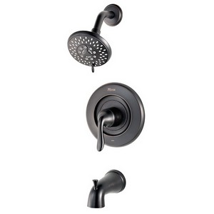 Pfister™ Universal R90-TN2 Residential Grade 1 Lever Handle Tub and Shower Trim, 2.5 gpm, Tuscan Bronze