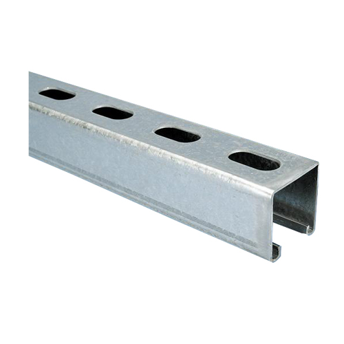 Erico® CADDY® Steel Half Slotted Type A Channel Painted Strut, 1-5/8 inch x 1-5/8 inch, 14 ga, Green