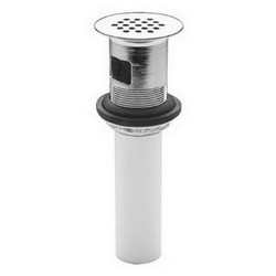 Pfister™ 47 Series Solid Brass Grid Strainer with 1-1/4 inch Tailpiece, 8-1/8 inch inch L x 2-1/4 inch W, Brushed Nickel
