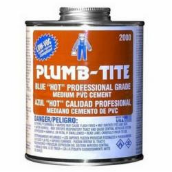 Plumb-Tite™ 2056S Medium Bodied PVC Cement, 8 oz Cartridge, Blue