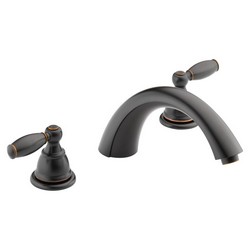 Peerless PTT298696-OB Apex Two Handle Roman Tub Trim, 18 gpm, Oil Rubbed Bronze