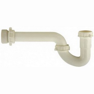 Watts Universal PVC P-Trap with Threaded PVC Adapter, 1-1/4 inch x 1-1/2 inch, Slip Joint
