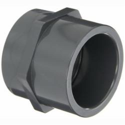Charlotte SCH 80 ASTM D-2467 PVC Adapter, 4 inch x 4 inch, Socket x FIP