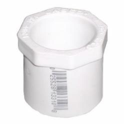 SCH 40 ASTM D-2466 PVC Flush Reducer Bushing, 1-1/2 inch x 3/4 inch x 1-9/16 inch, Spigot x Socket