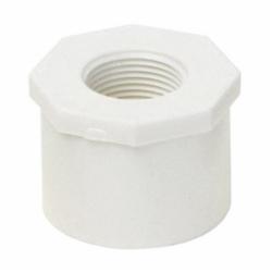 Charlotte SCH 80 ASTM D-2467 PVC Bushing, 2 inch x 1 inch, Spigot x FIP