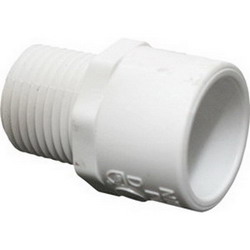 SCH 40 PVC Adapter, 3/4 inch x 3/4 inch, Socket x MIP