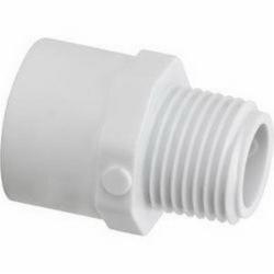 SCH 40 PVC Adapter, 2 inch x 1-1/2 inch, MIP x Socket
