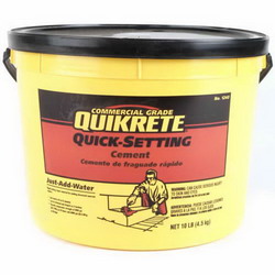 Quikrete® Quick-Setting Cement, 10 lbs Pail