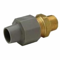 Quik-Tite QACA33M CPVC Brass Lead Free Adapter, 1/2 inch x 1/2 inch, MNPT x MNPT