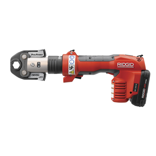 Ridgid® RP 200-B Battery Press Tool Kit With 1/2 inch - 1-1/4 inch ProPress Jaws