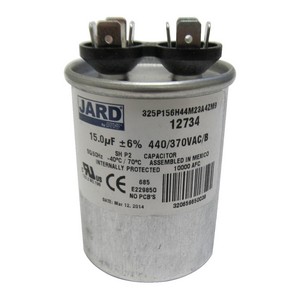 Mars® 129 Single Section Round Motor Run Capacitor, 15 MFD, 440VAC