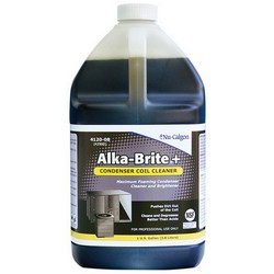 Nu-Calgon® Alka-Brite® Alkaline Coil Cleaner, Brown, 1 gal, Bottle; 4/Case
