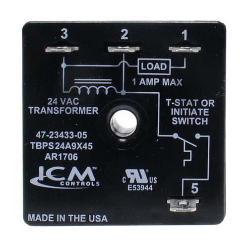 Rheem 47-23433-05 On Delay On Break Time Delay Relay, 18V At 50 Hz/30V At 60 Hz, 1A